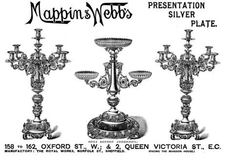 Advertisement for Mappin & Webb's Presentation Silver Plate, 1898. Creator: Unknown.
