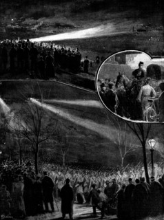 The Defence of London: the Great Night March of the Guards and Volunteers, 1898. Creator: Unknown.