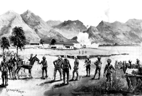 The Indian Frontier Rising: with the Buner Field Force, 1898. Creator: Unknown.