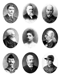 Various portraits, 1898. Creators: Clarence Hailey, Elliott & Fry, John Jabez Edwin Mayall, Owen Graystone Bird.