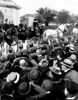 The Queen's Visit to the Riviera: Her Majesty's departure from Nice...for Cimiez, 1898.  Creator: Unknown.