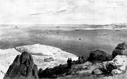 The Chinese Question: the German Occupation of Kiao-Chau - entrance to Kiao-Chau Bay..., 1898. Creator: Unknown.