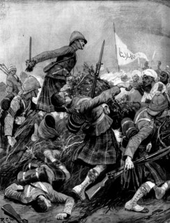 The Soudan Advance: the Seaforth Highlanders forcing Mahmud's Zareba in the Battle of Atbara, 1898. Creator: Unknown.