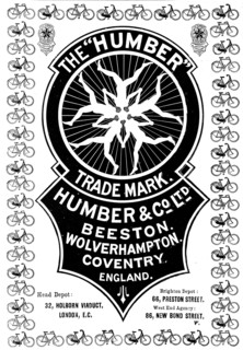 Advertisement for Humber Cycles, 1898. Creator: Unknown.