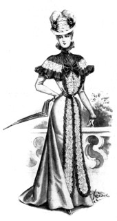 Ladies' Page: a charming visite, 1898. Creator: Picador.