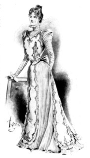 Ladies' Page: a dainty house-dress, 1898. Creator: Unknown.