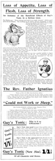 Advertisement for Guy's Tonic, 1898. Creator: Unknown.