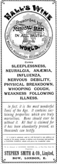 Advertisement for Hall's Wine, 1898. Creator: Unknown.