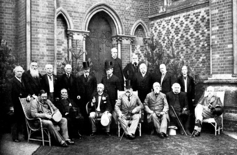 Speech Day at Wellington College: distinguished visitors, 1898. Creator: Allen Hastings Fry.