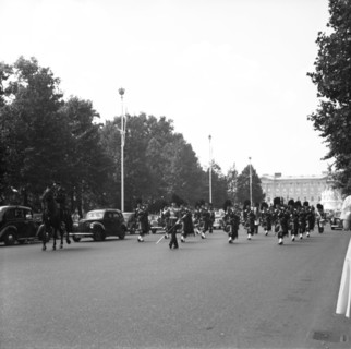 Guards on the march, London, c1955. Creator: Arthur Charles Kirby Ware.