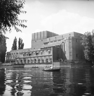 Memorial Theatre, Stratford-upon-Avon, Warwickshire, c1955. Creator: Arthur Charles Kirby Ware.