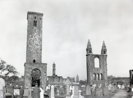 The ruined Cathedral of St Andrew, St Andrews, Scotland, c1955.  Creator: Arthur Charles Kirby Ware.