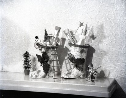 Christmas decorations, c1955. Creator: Arthur Charles Kirby Ware.
