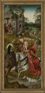 A hawking party, c1500. Creator: Anonymous.