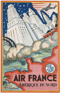 Air France, Amérique du Nord, 1946. Creator: Arnoux, Guy (1886-1951).