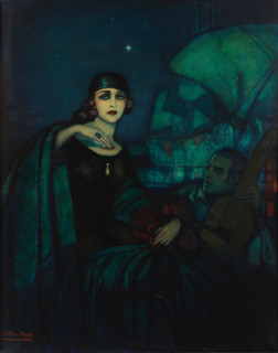 Pola Negri and Rudolph Valentino. Creator: Beltrán Massés, Federico (1885-1949).