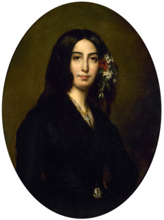 Portrait of George Sand, 1837-1839. Creator: Charpentier, Auguste (1815-1880).