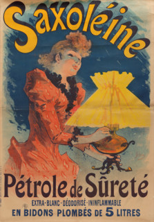 Saxoléine. Pétrole de Sûreté, 1891. Creator: Chéret, Jules (1836-1932).