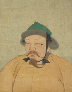 Portrait of Ögedei Khan (1186-1241), 14th century. Creator: Chinese Master.