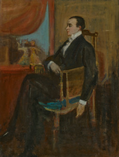 Portrait of Max Beerbohm (1872-1956), c1900. Creator: Conder, Charles (1868-1909).