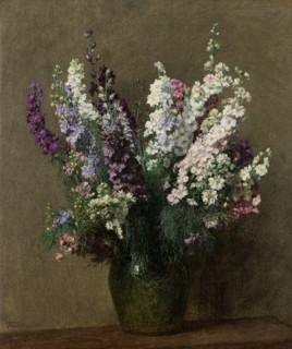 Delphinium, 1888. Creator: Fantin-Latour, Henri (1836-1904).