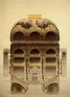 Grand Staircase of the Opera Garnier, 1860-1898. Creator: Garnier, Charles (1825-1898).