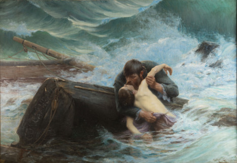 Goodbye!, 1892. Creator: Guillou, Alfred (1844-1926).