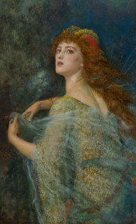 The Enchantress. Creator: Hughes, Arthur (1832-1915).