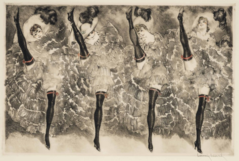 Can-Can, 1933. Creator: Icart, Louis Justin Laurent (1888-1950).