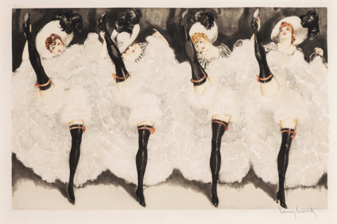 Can-Can, 1933. Creator: Icart, Louis Justin Laurent (1888-1950).