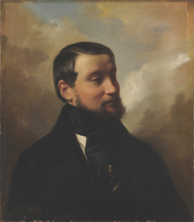 Portrait of the writer Giovanni Domenico Ruffini (1807-1881). Creator: Induno, Domenico (1815-1878).