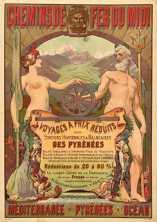 Chemins de fer du Midi. Les Pyrénées, c1900. Creator: Kauffmann, Paul Adolphe (1849-1940).