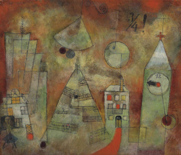 Schicksalstunde um dreiviertel zwölf (The Fateful Hour, Three Quarters to Twelve), 1922. Creator: Klee, Paul (1879-1940).