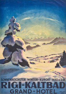 Rigi-Kaltbad Grand-Hotel, 1924. Creator: Landolt, Otto (1889-1951).