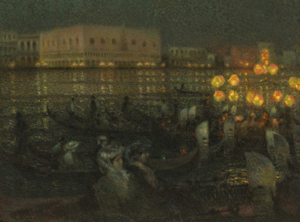 The Serenade, Venice, 1907. Creator: Le Sidaner, Henri (1862-1939).
