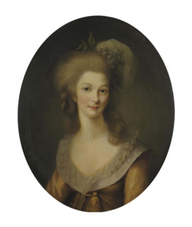 Portrait of Marie Louise of Savoy (1749-1792), Princess of Lamballe, 1779. Creator: Lemoine, Marie-Victoire (1754-1820).