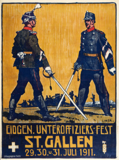 Eidgenössische Unteroffiziersfest, St. Gallen, 1911. Creator: Liner, Carl August (1871-1946).