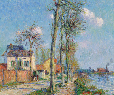 Le quai du Pothuis à Pontoise, 1906. Creator: Loiseau, Gustave (1865-1935).
