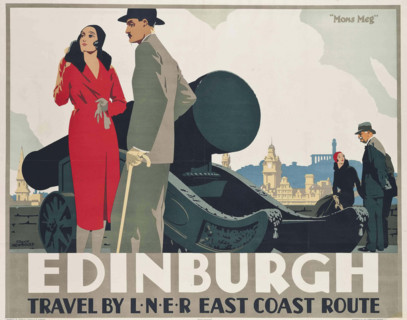 Edinburgh. Travel by L.N.E.R, 1935. Creator: Newbould, Frank (1887-1951).