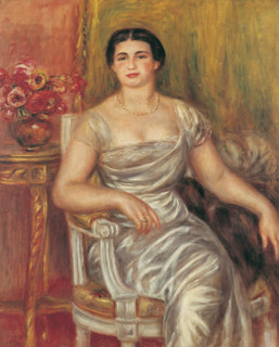 Portrait of the poet Alice Vallières-Merzbach, 1913. Creator: Renoir, Pierre Auguste (1841-1919).