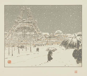 From Thirty-Six Views of the Eiffel Tower, 1902. Creator: Rivière, Henri (1864-1951).