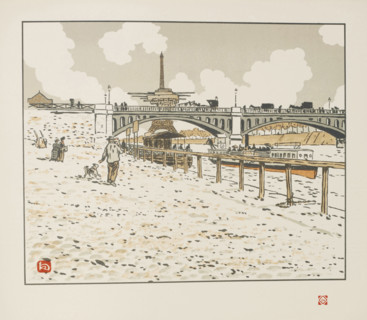 From Thirty-Six Views of the Eiffel Tower, 1902. Creator: Rivière, Henri (1864-1951).