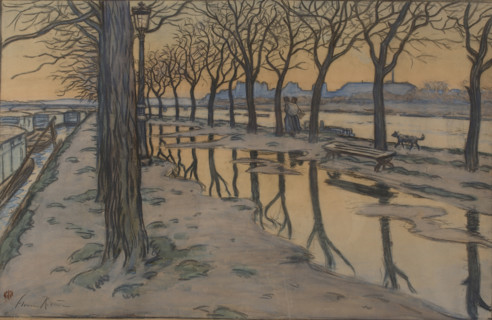 Île aux Cygnes, c1900. Creator: Rivière, Henri (1864-1951).