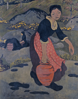 Young Breton woman with a pitcher, 1892. Creator: Sérusier, Paul (1864-1927).
