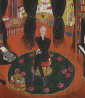 Portrait of Carl Van Vechten (1880-1964), 1922. Creator: Stettheimer, Florine (1871-1944).