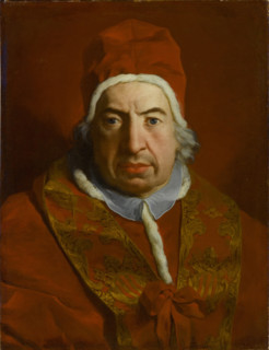 Portrait of the Pope Benedict XIV (1675-1758), c1746. Creator: Subleyras, Pierre (1699-1749).