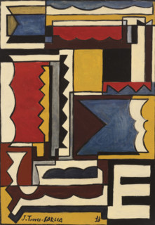 Structure with interlocking shapes, 1933. Creator: Torres-García, Joaquín (1874-1949).