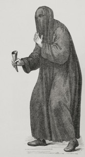 Poor man ashamed - alms begging in the churches and streets of Venice, 1590, (1877). Creator: Unknown.