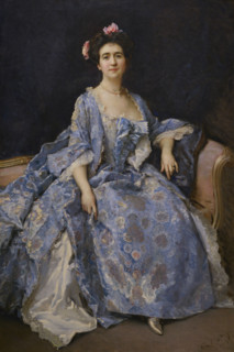 Portrait of Maria Hahn, the Painter's Wife, 1901.  Creator: Raimundo de Madrazo y Garreta.