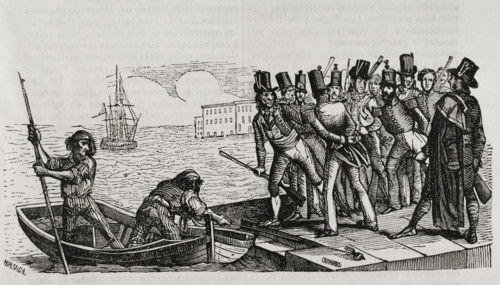 First Carlist War, (1833-1840), Barcelona, Catalonia, 1836, (1845).  Creators: Chamorro, Miranda.
